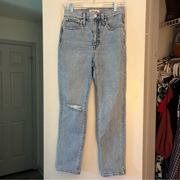 Madewell Light Wash Perfect Vintage Crop Jeans - Picture 1 of 6